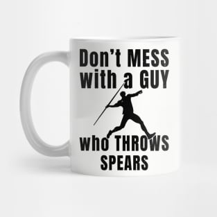 Mens Javelin Don't Mess Athlete Gift Mug